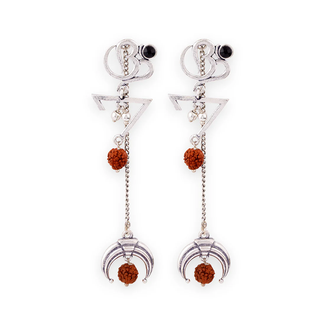 Aham Brahmasmi OM Drop Earrings - Image 3