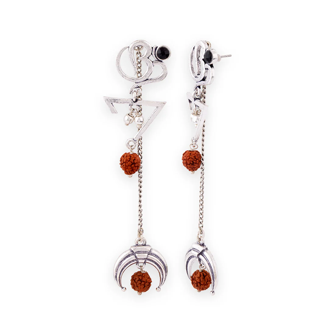 Aham Brahmasmi OM Drop Earrings - Image 4