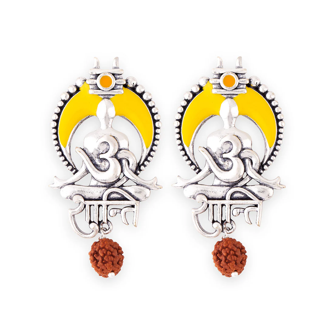Aham Brahmasmi Om Shanti Earrings - Image 3