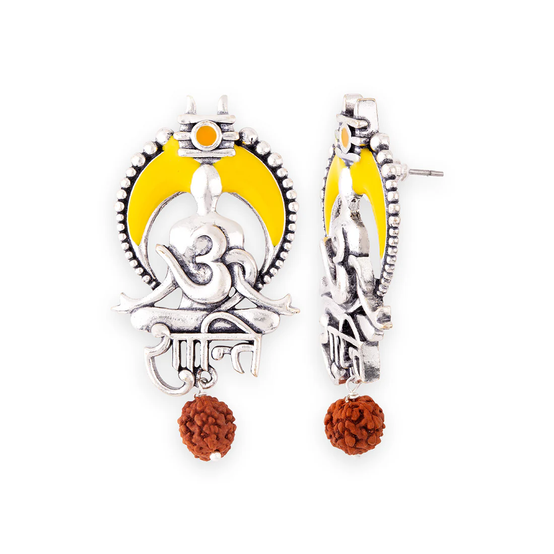 Aham Brahmasmi Om Shanti Earrings - Image 4