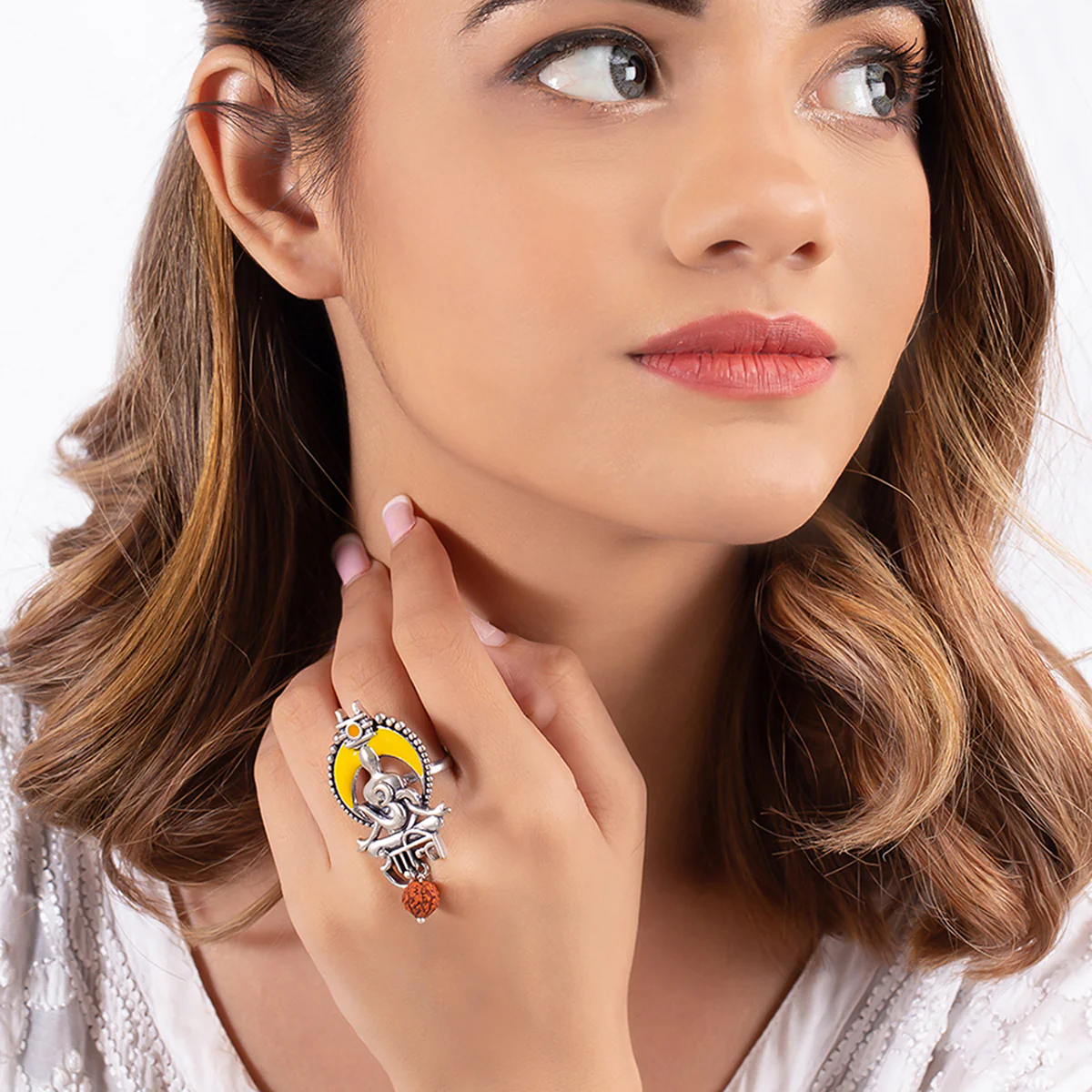 Aham Brahmasmi Om Shanti Ring - Image 2