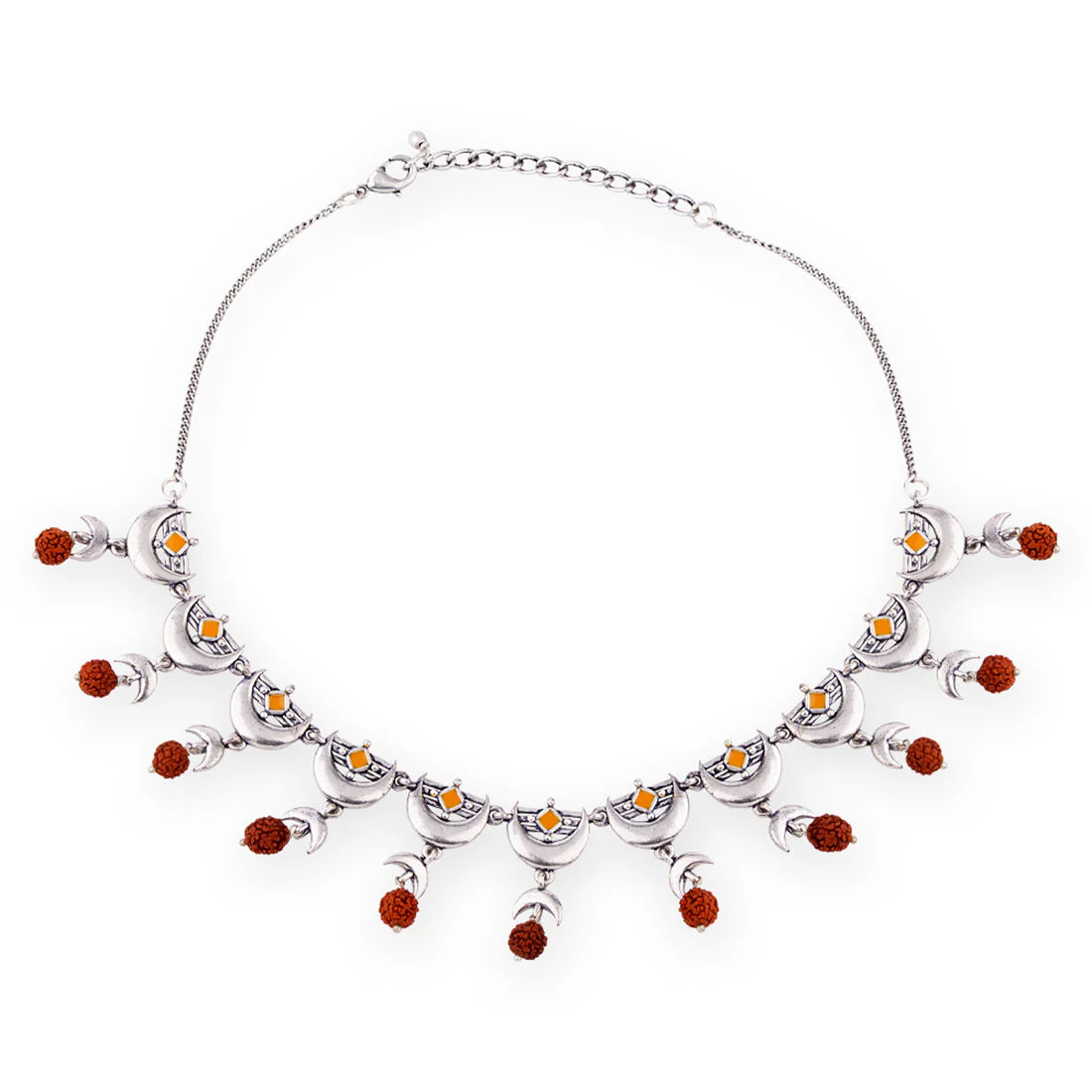 Aham Brahmasmi Rudraksha Beads Adorned Necklace - Image 4