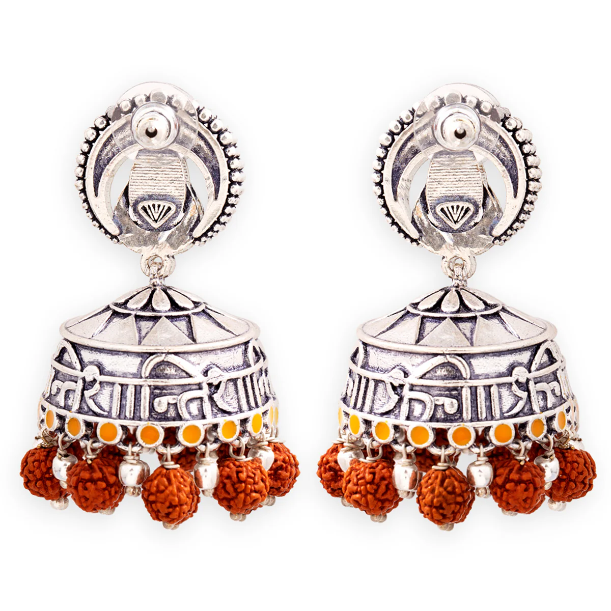 Aham Brahmasmi Shanti Jhumka Earrings - Image 5