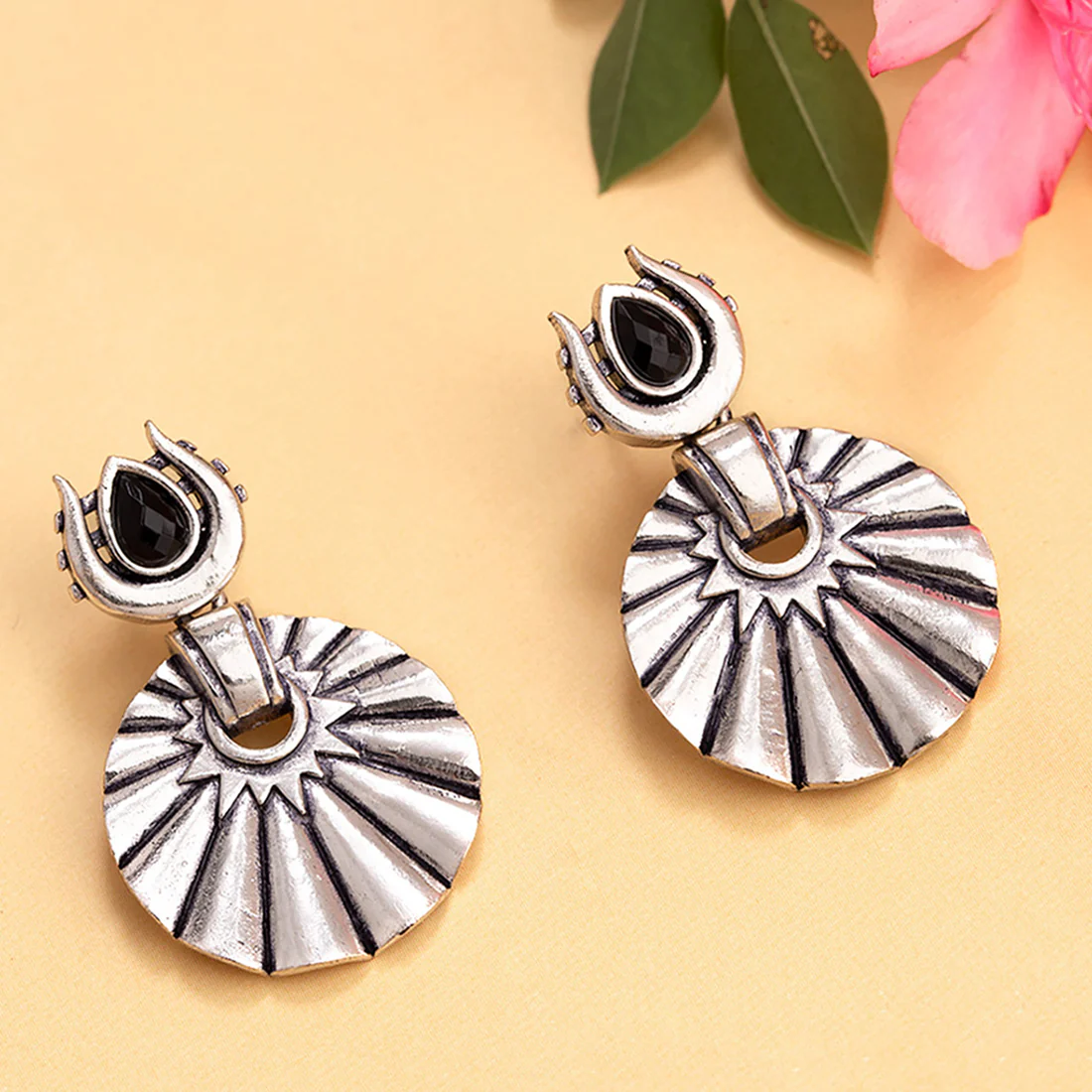 Aham Brahmasmi Trishul Motif Earrings