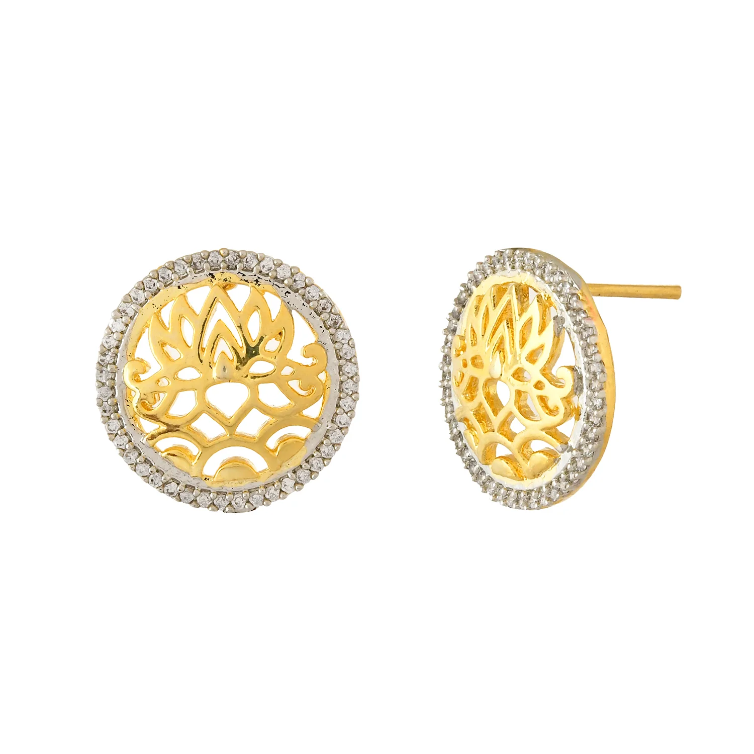 Alpana Floral Filigree Studs - Image 3