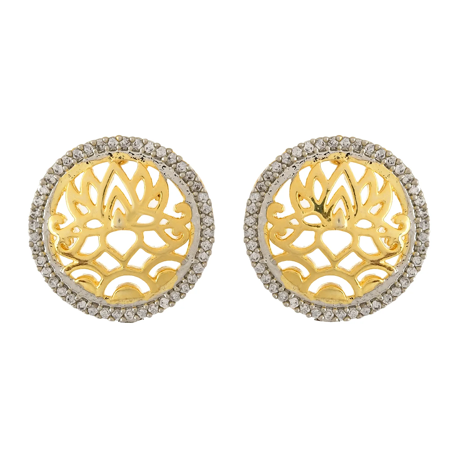 Alpana Floral Filigree Studs - Image 4