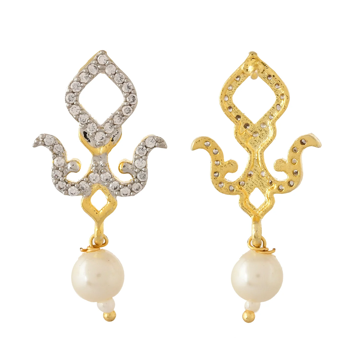 Alpana Floral Teardrop Earrings - Image 5