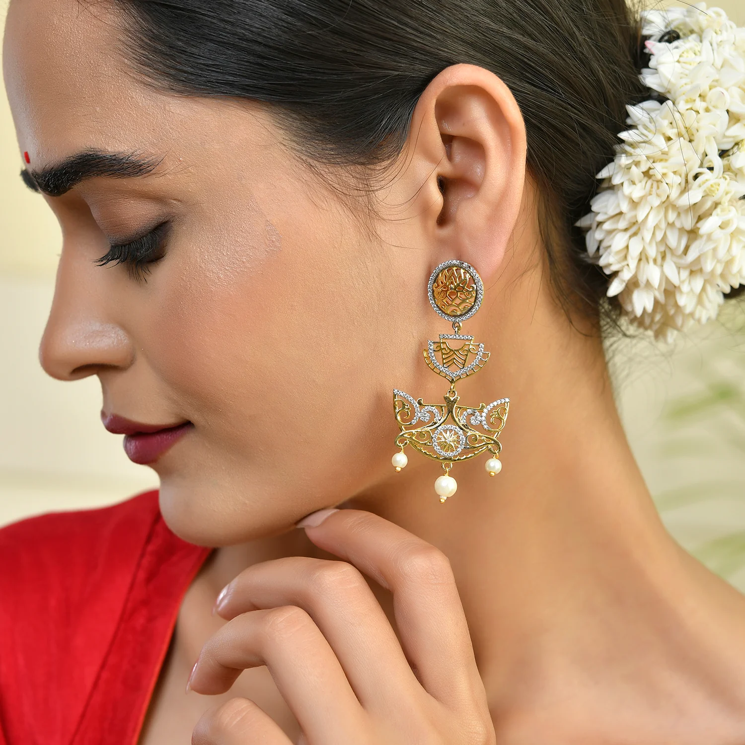 Alpana Imperial Filigree Dangler Earrings - Image 2