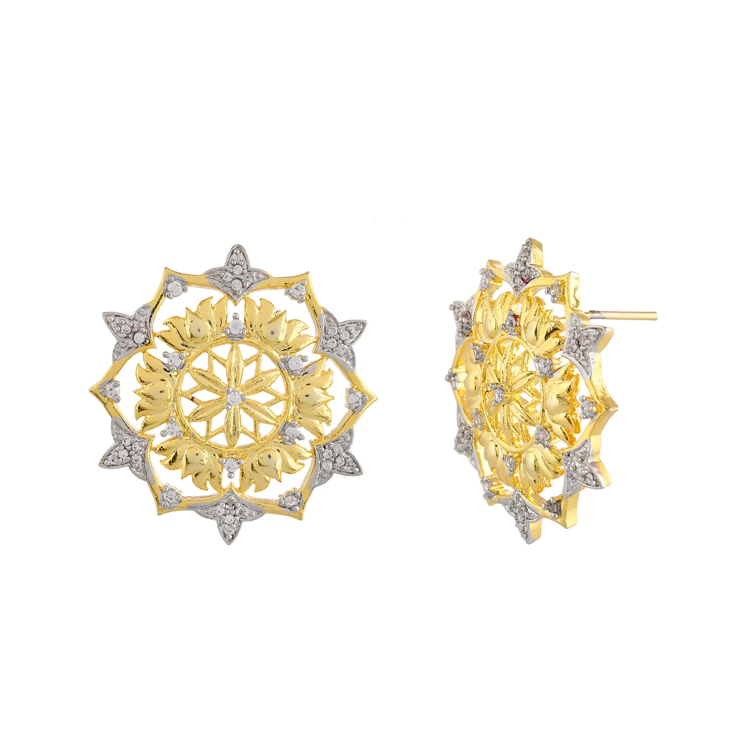 Alpana Lotus Blossom Studs - Image 4