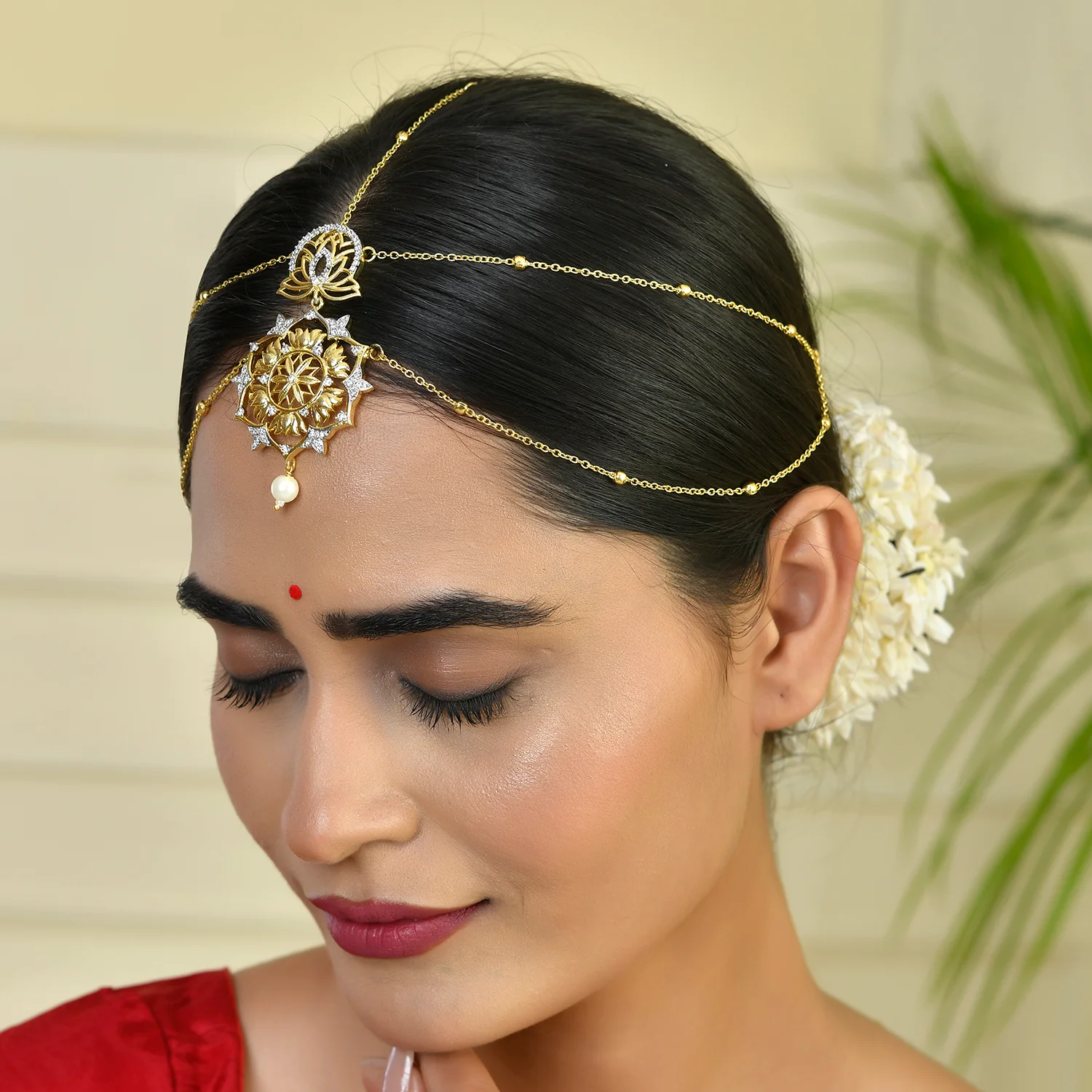 Alpana Lotus Luminance Double Layer Sheeshpatti - Image 2