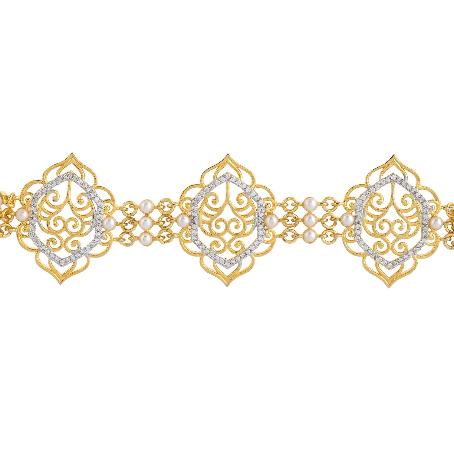 Alpana Opulent Jaali Chokar Necklace Set - Image 5