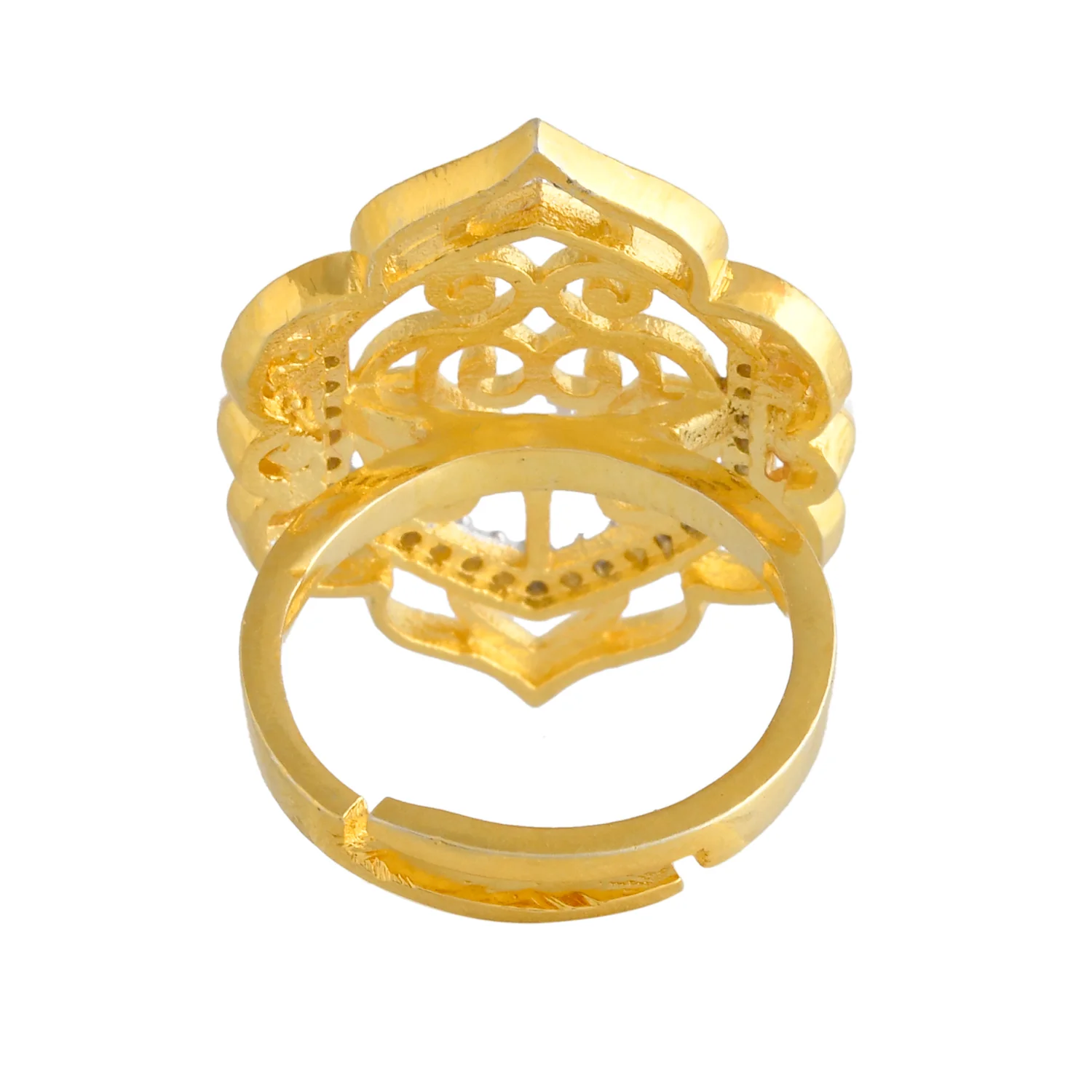 Alpana Opulent Jaali Statement Ring - Image 5