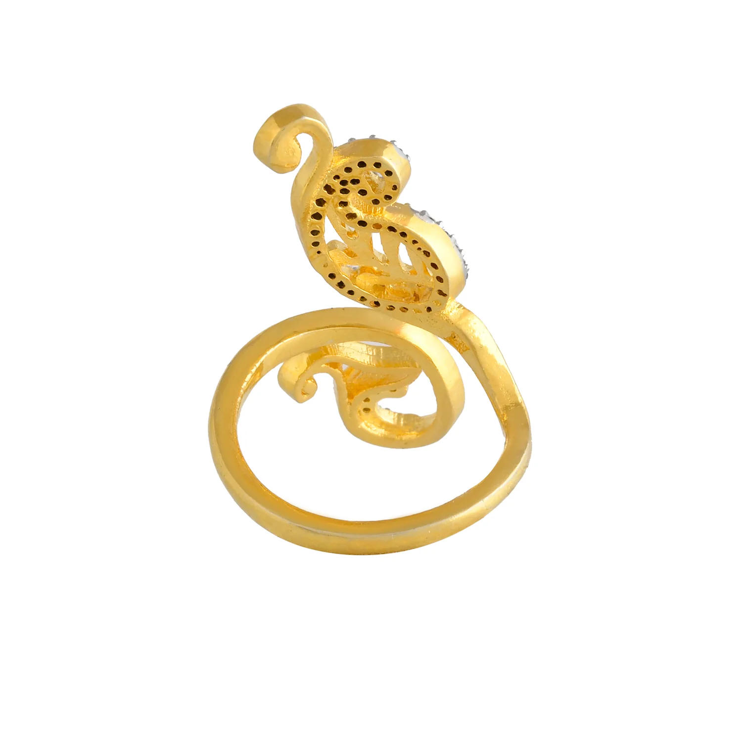 Alpana Paisley Open Finger Ring - Image 6