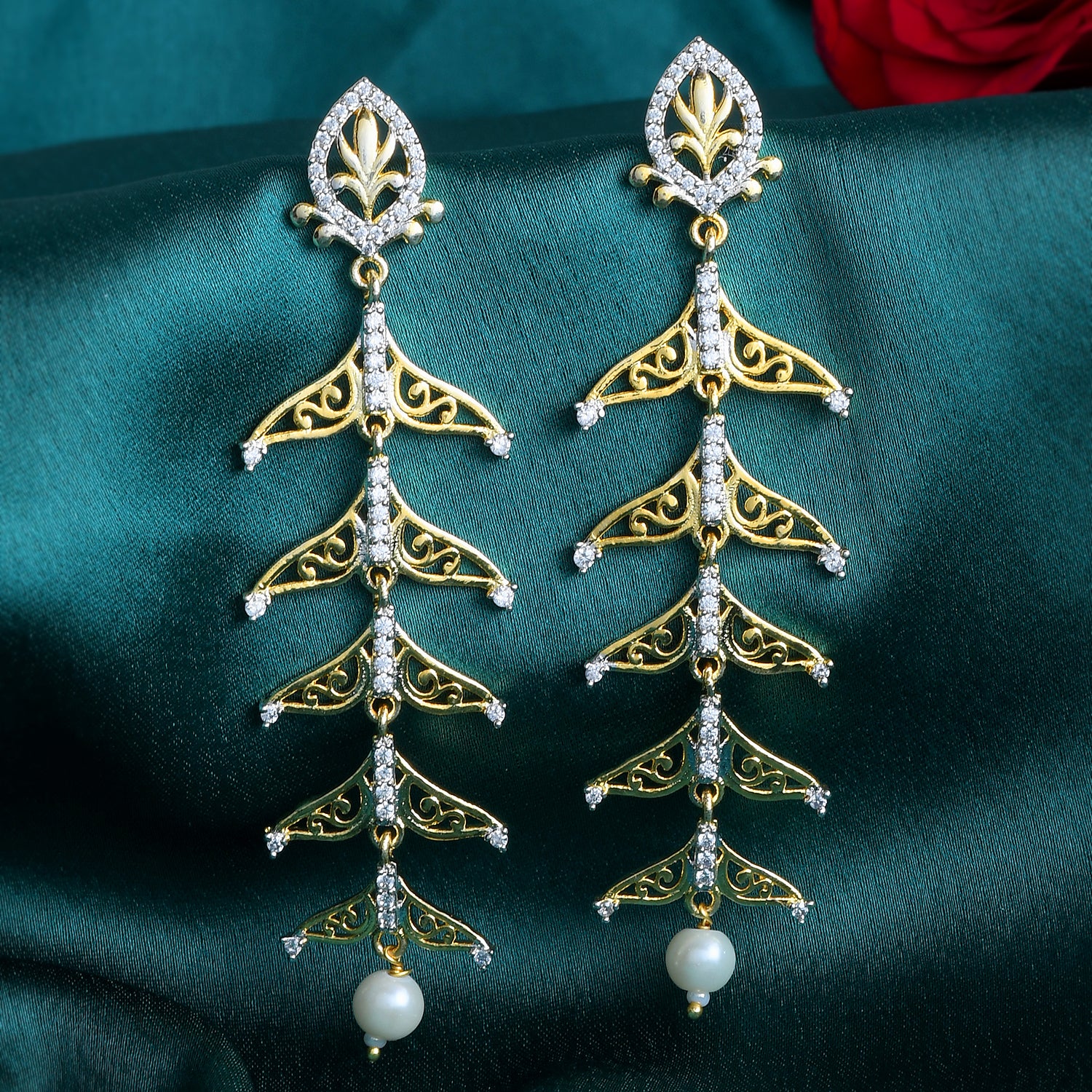 Alpana Regal Sheen Dangler Earrings