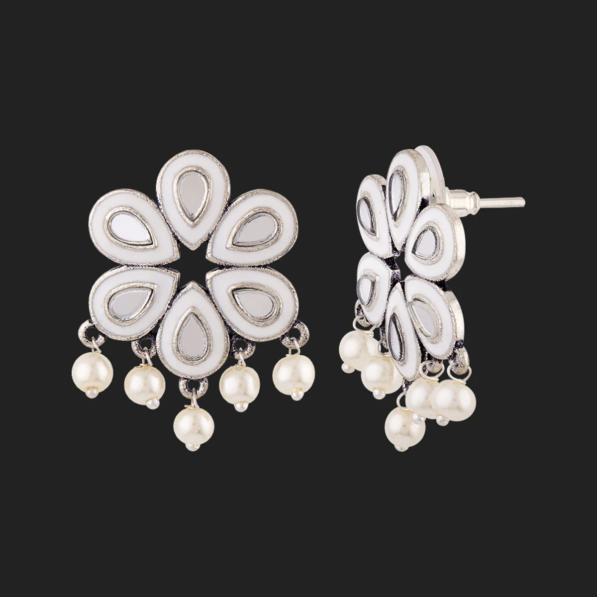 Amaira Faux Pearls Adorned Necklace Set - Image 5