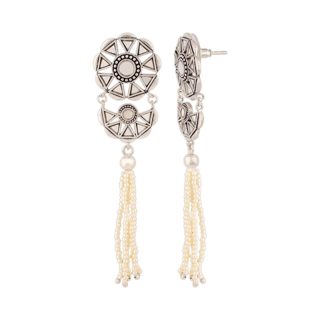 Amaira Faux Pearls Drop Earrings - Image 4
