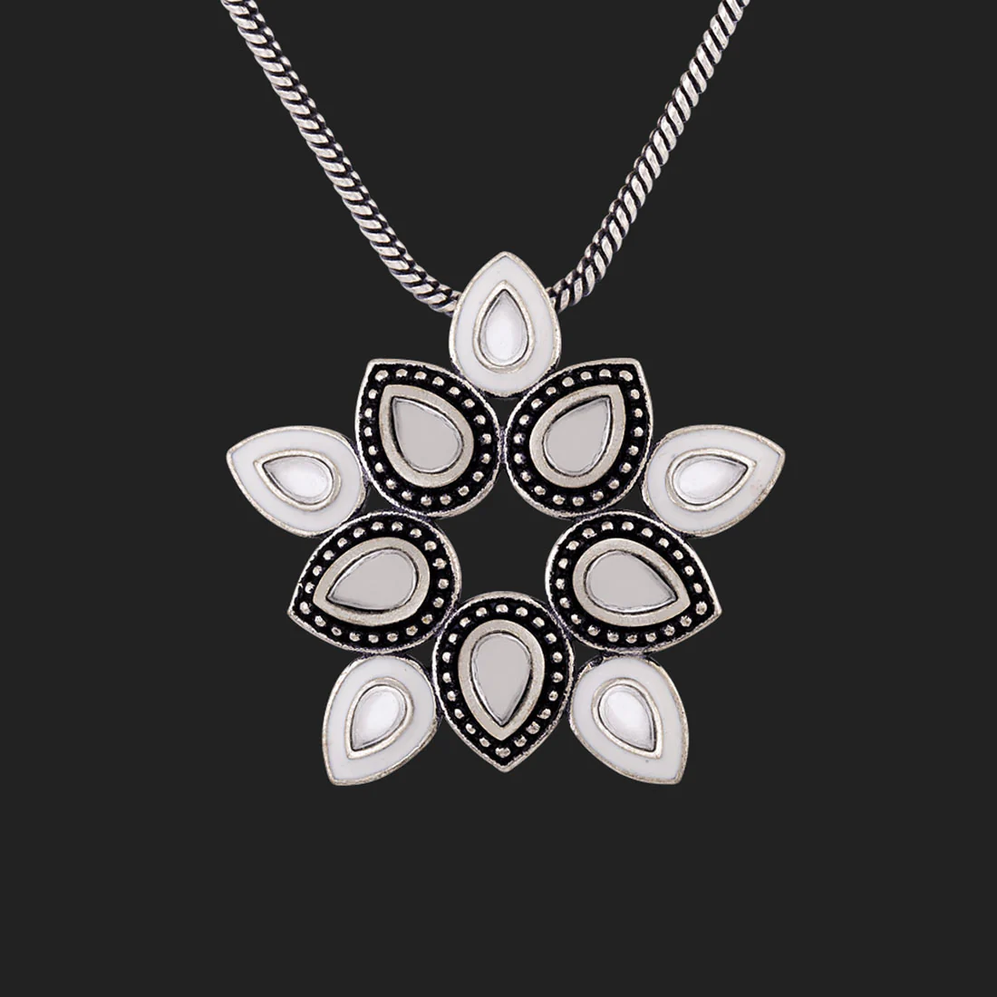 Amaira Floral Motif Pendant - Image 3