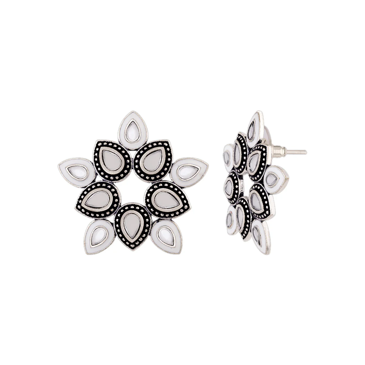 Amaira Floral Stud Earrings - Image 4