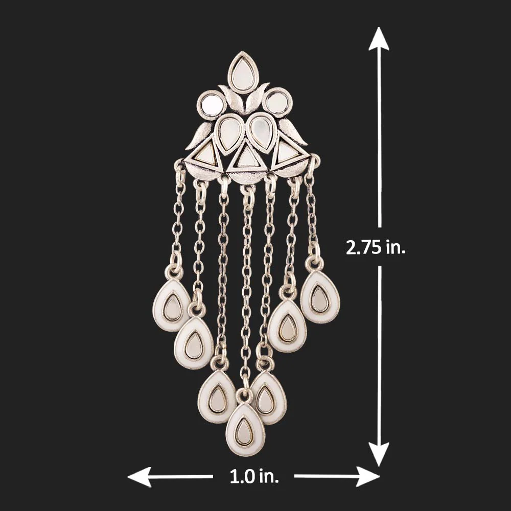 Amaira Layered Drops Earrings - Image 5