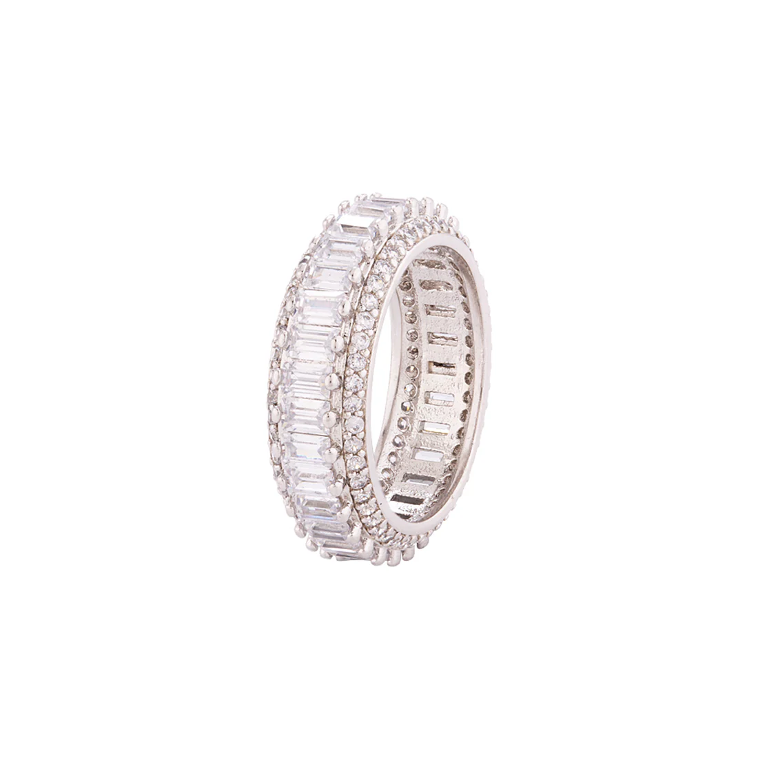 American Diamond Gems Adorned Band Ring - Image 3