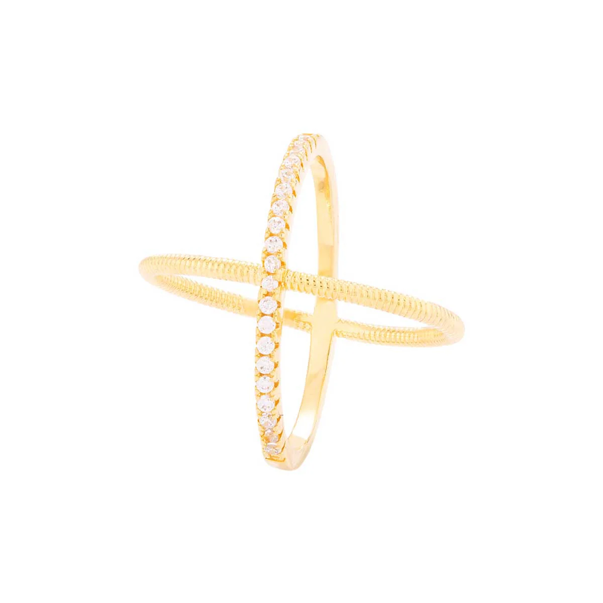 American Diamond Gems Adorned Designer Inspired Ring - Image 3