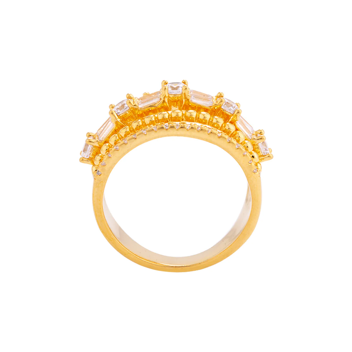 American Diamond Gems Adorned Women's Ring - Image 4