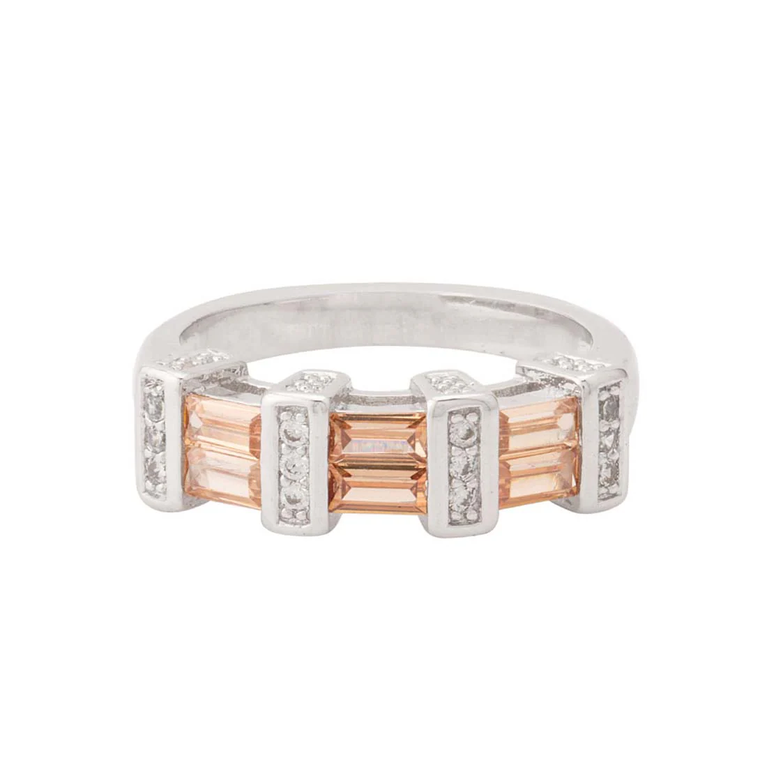 American Diamond & Polki Studded Band Ring - Image 4
