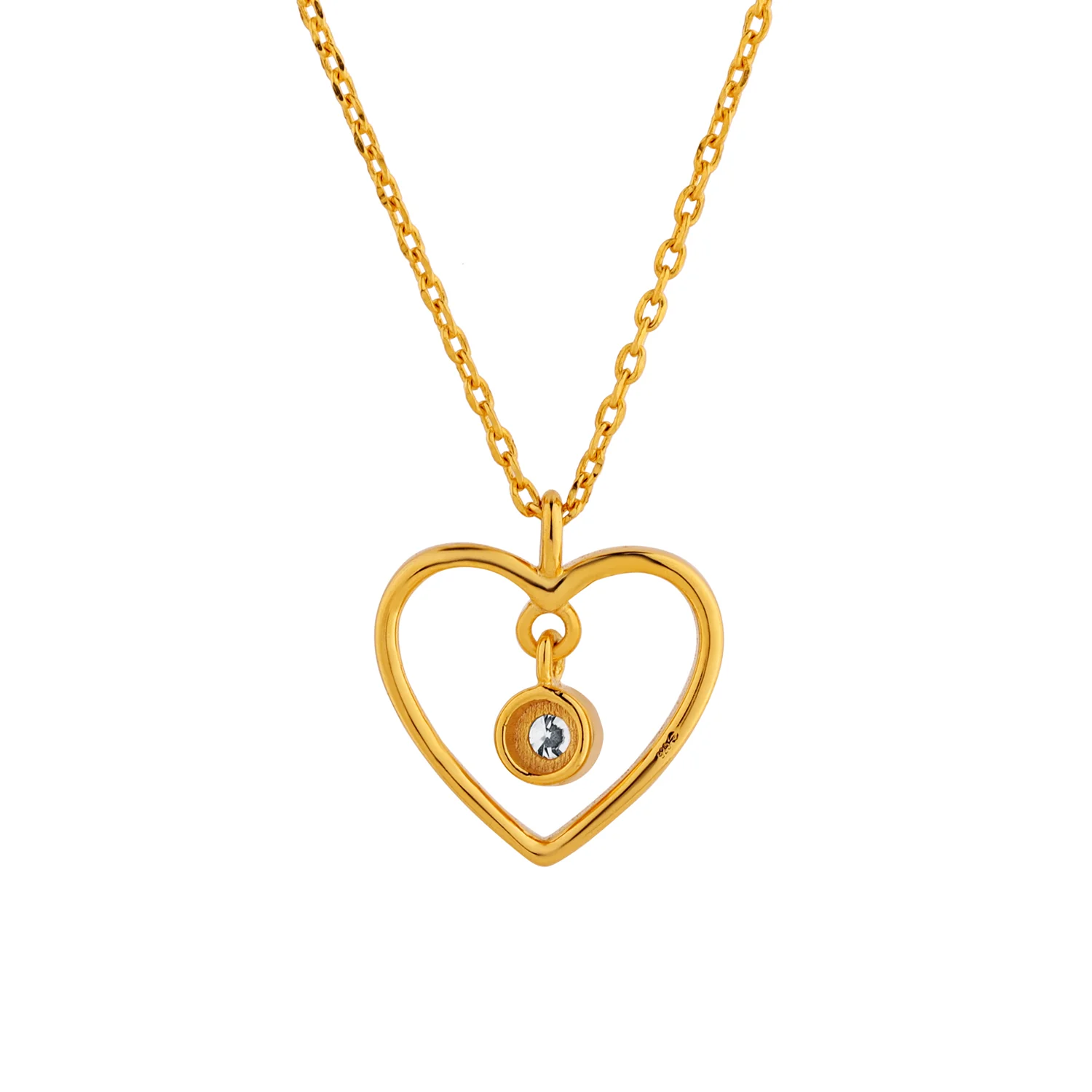 Amorette Lab-Grown Diamond Heart Pendant - Image 5