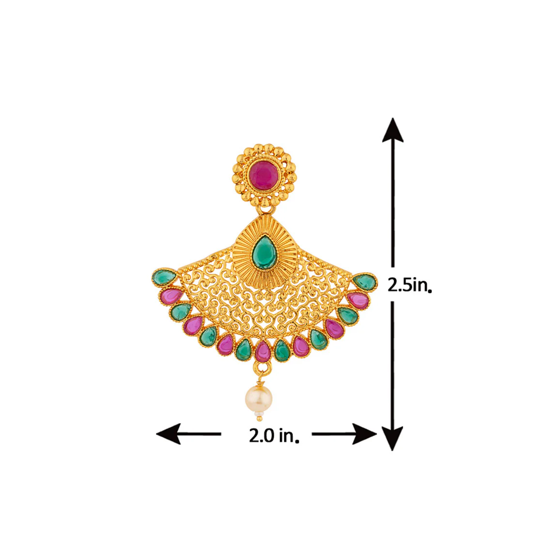 Antique Inspired Embellished Earrings - Image 5