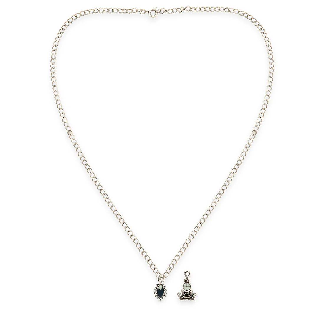Antique Oxidized Charms Pendant with Bracelet - Image 5