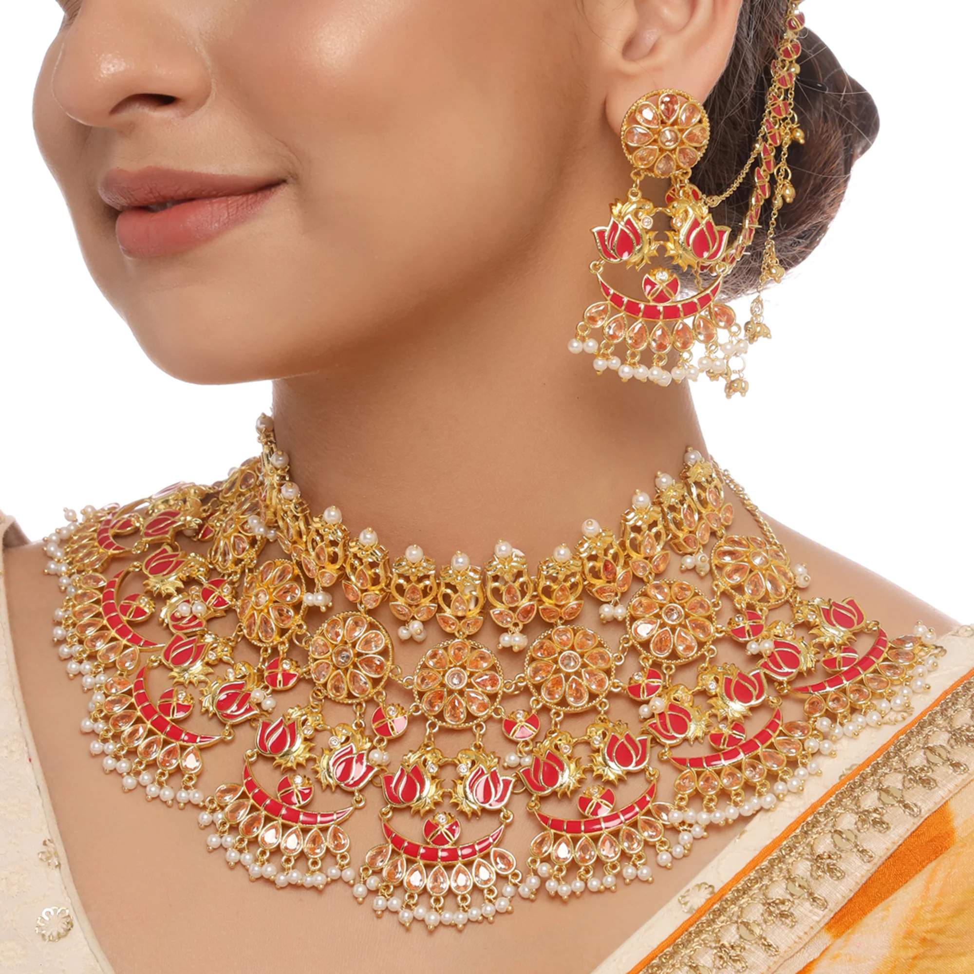 Apsara Bridal Die Gold Bridal Set - Image 2