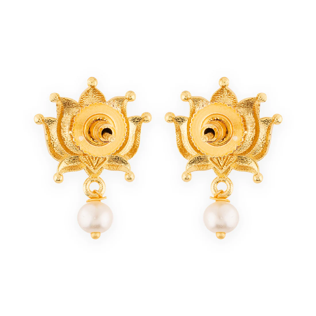 Apsara Chandbali Lotus Motif Mangalsutra Set - Image 6