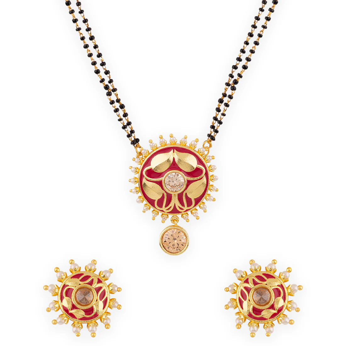 Apsara Double String Mangalsutra Set - Image 3