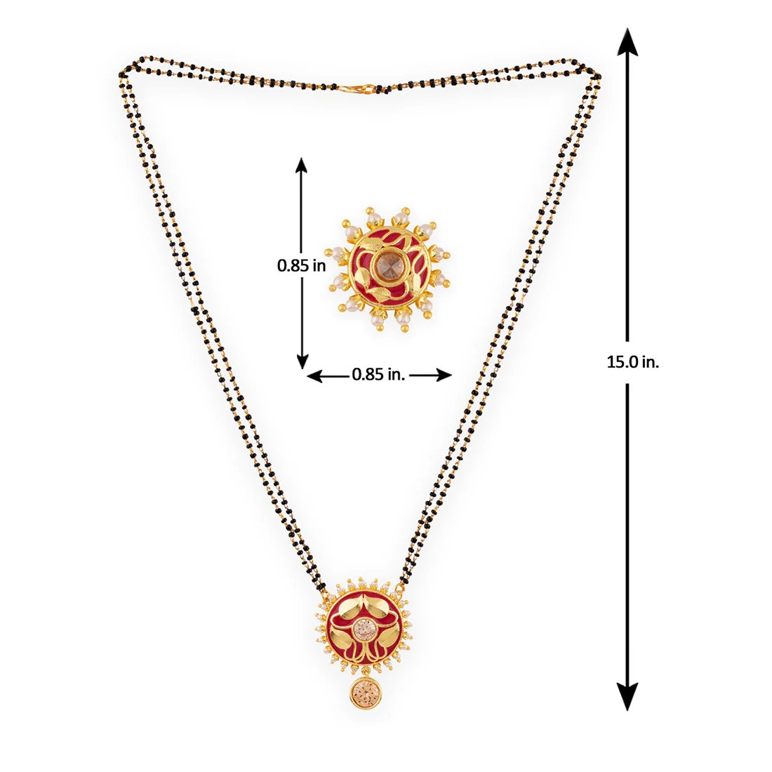 Apsara Double String Mangalsutra Set - Image 7