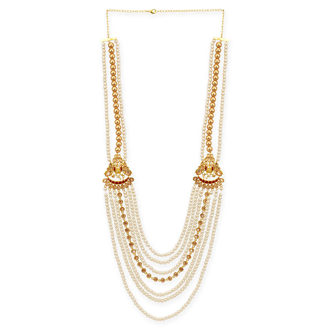 Apsara Groom Multilayered Pearl Necklace - Image 3