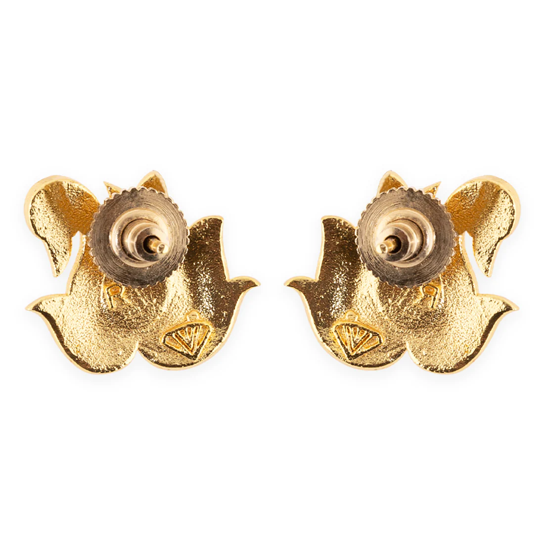 Apsara Peacock Motif Stud Earrings - Image 5