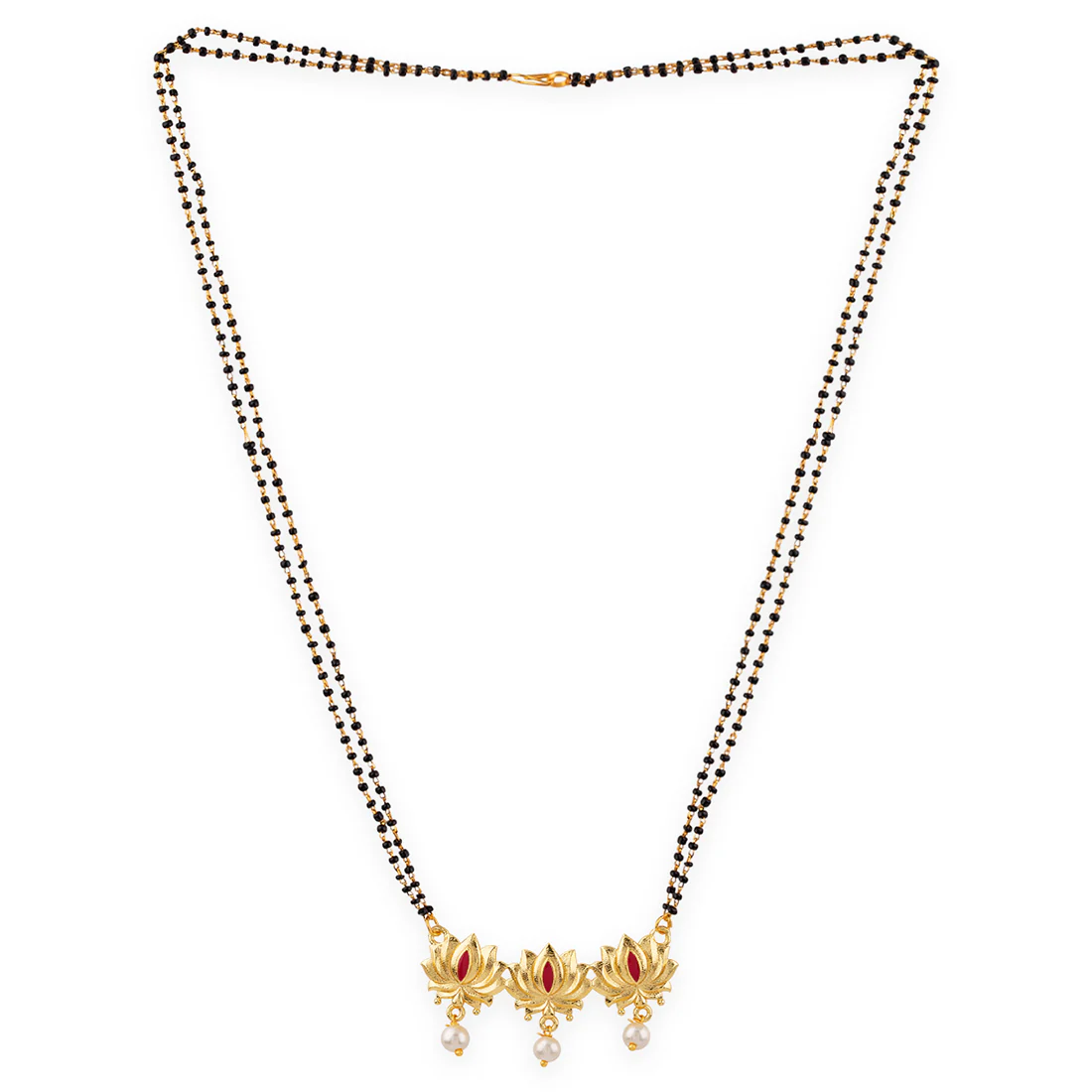 Apsara Yellow Gold Plated Mangalsutra Set - Image 4