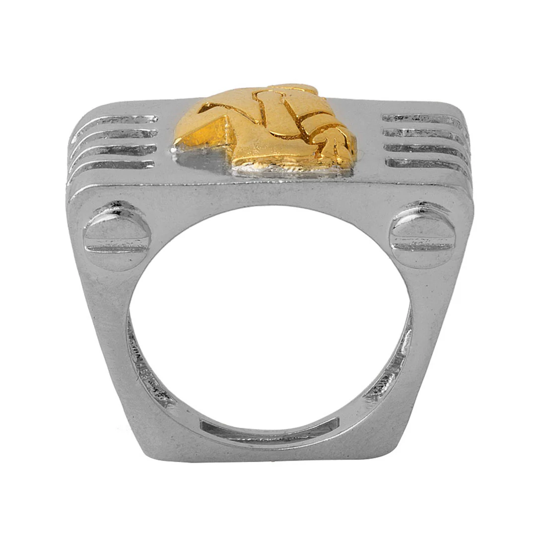 Aquarious Rashi Symbol Designed Ring For Men - Image 4