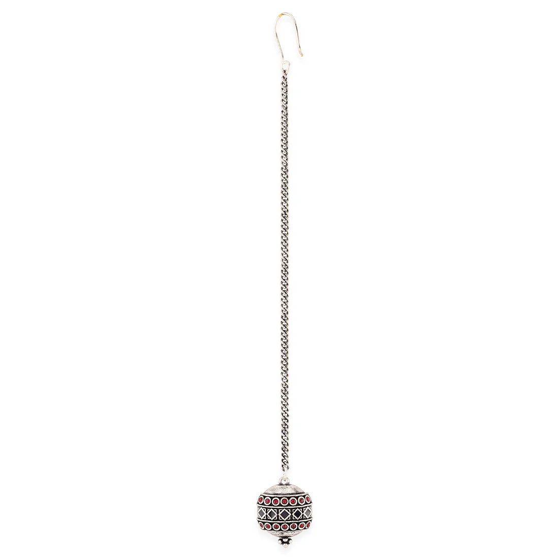 Arabian Nights Antique Silver Round Brass Jewellery Set - Image 7
