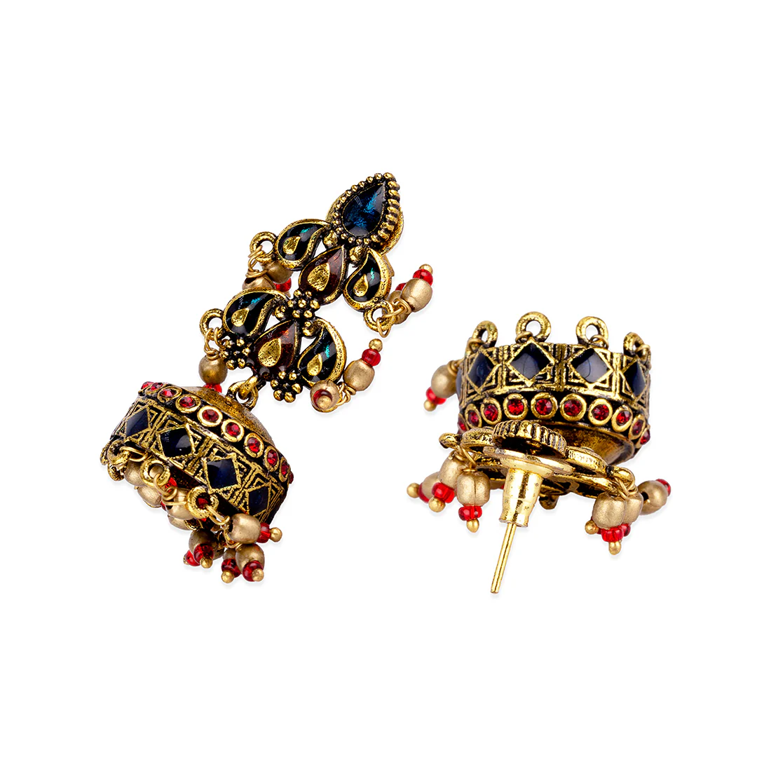 Arabian Nights Brass Earrings - Image 4