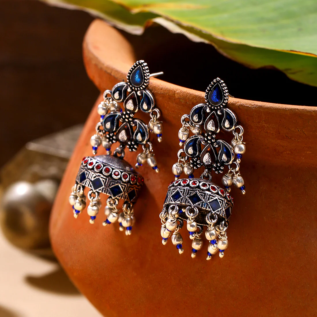 Arabian Nights Brass Earrings