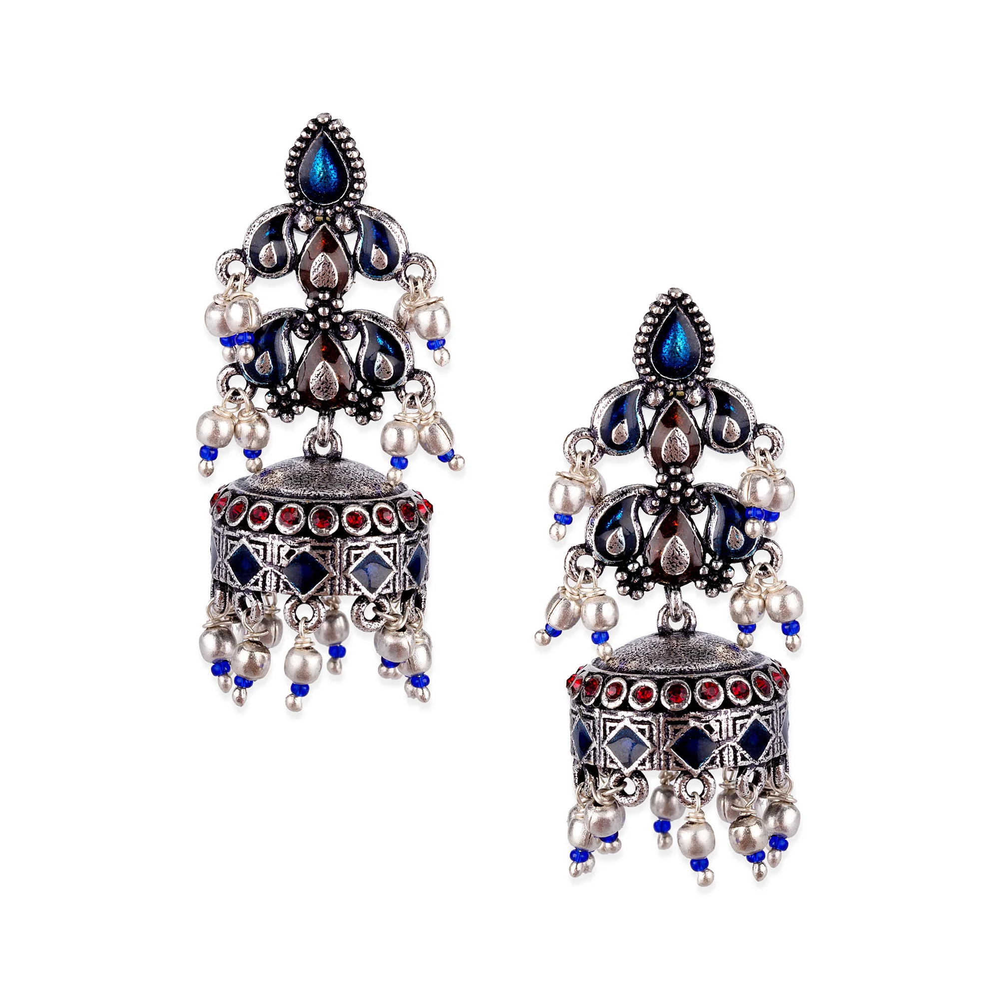 Arabian Nights Brass Earrings - Image 3