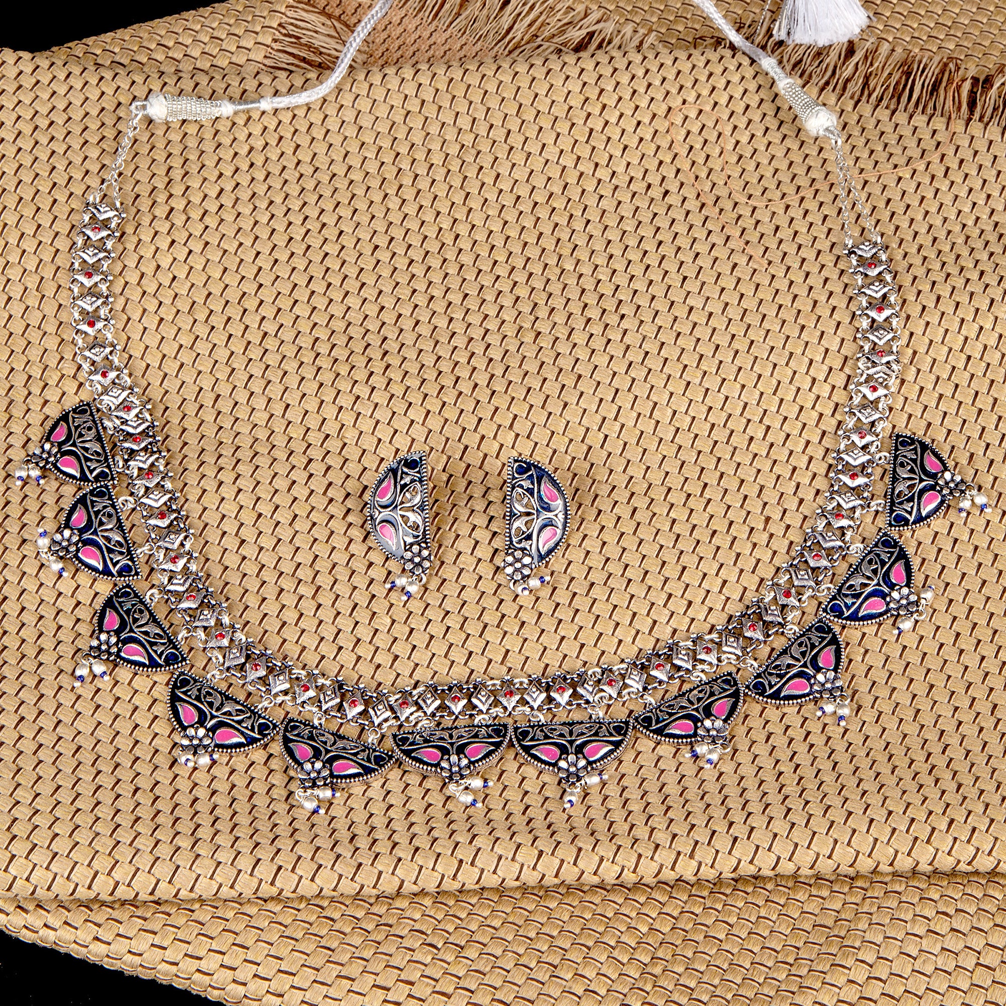 Arabian Nights Round Brass Necklace Sets