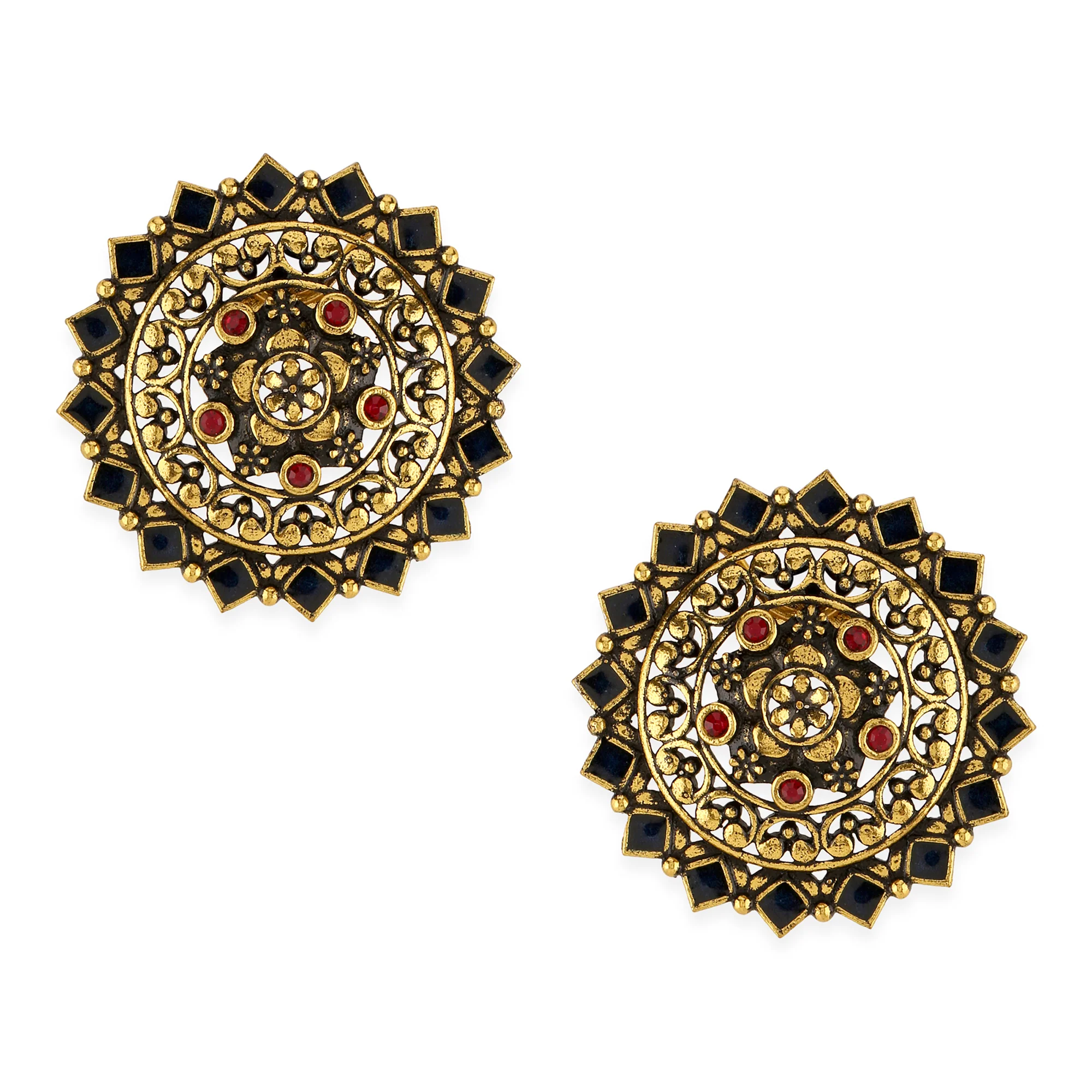 Arabian Nights Round Brass Necklace Sets - Image 5