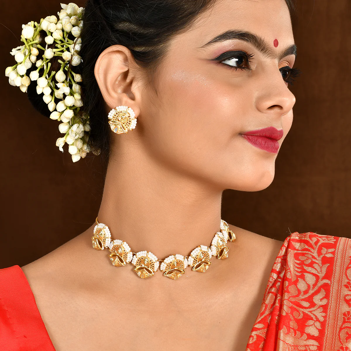 Aradhana Damini Necklace Set - Image 2