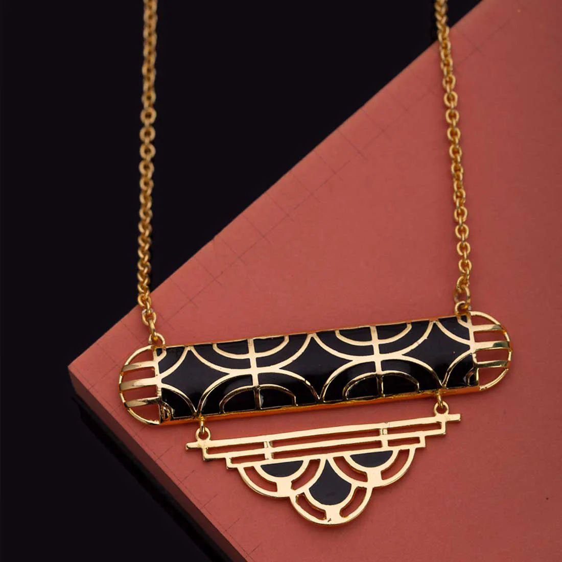 Art Deco Filigree Necklace