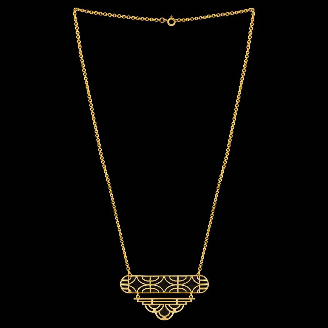 Art Deco Filigree Necklace - Image 3