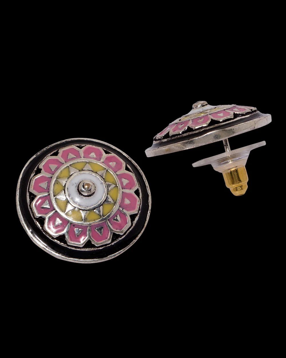 Artistic Statement Earrings With Silver Plating - Image 3