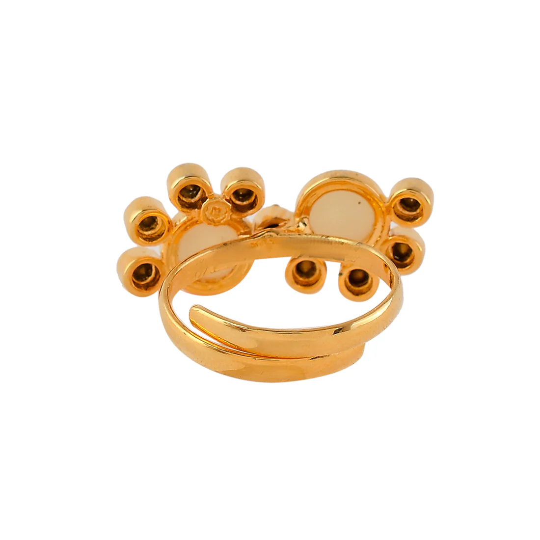 Arya Cz Studded Pearl Ring - Image 5