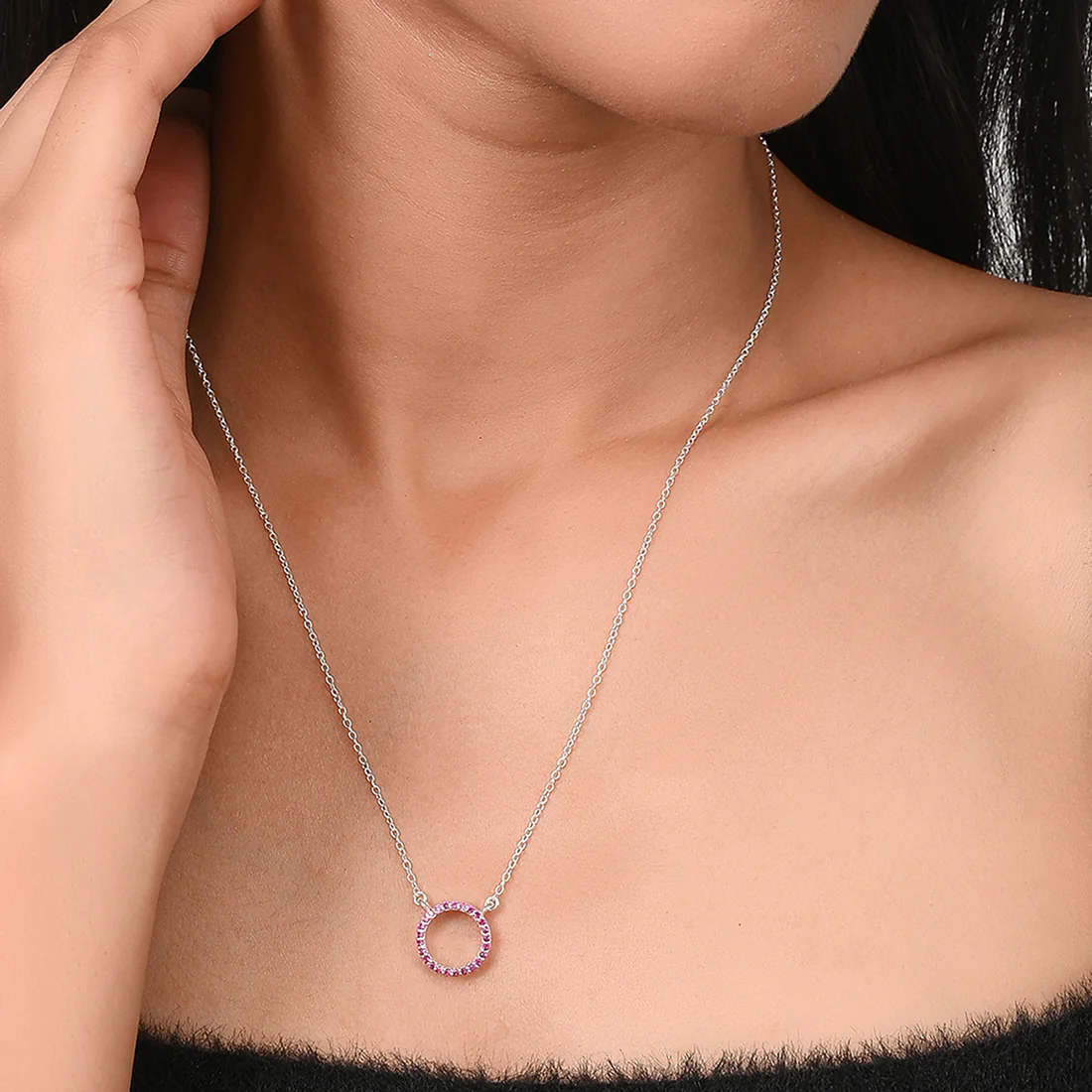 Attractive 925 Sterling Silver Modern Necklace - Image 2